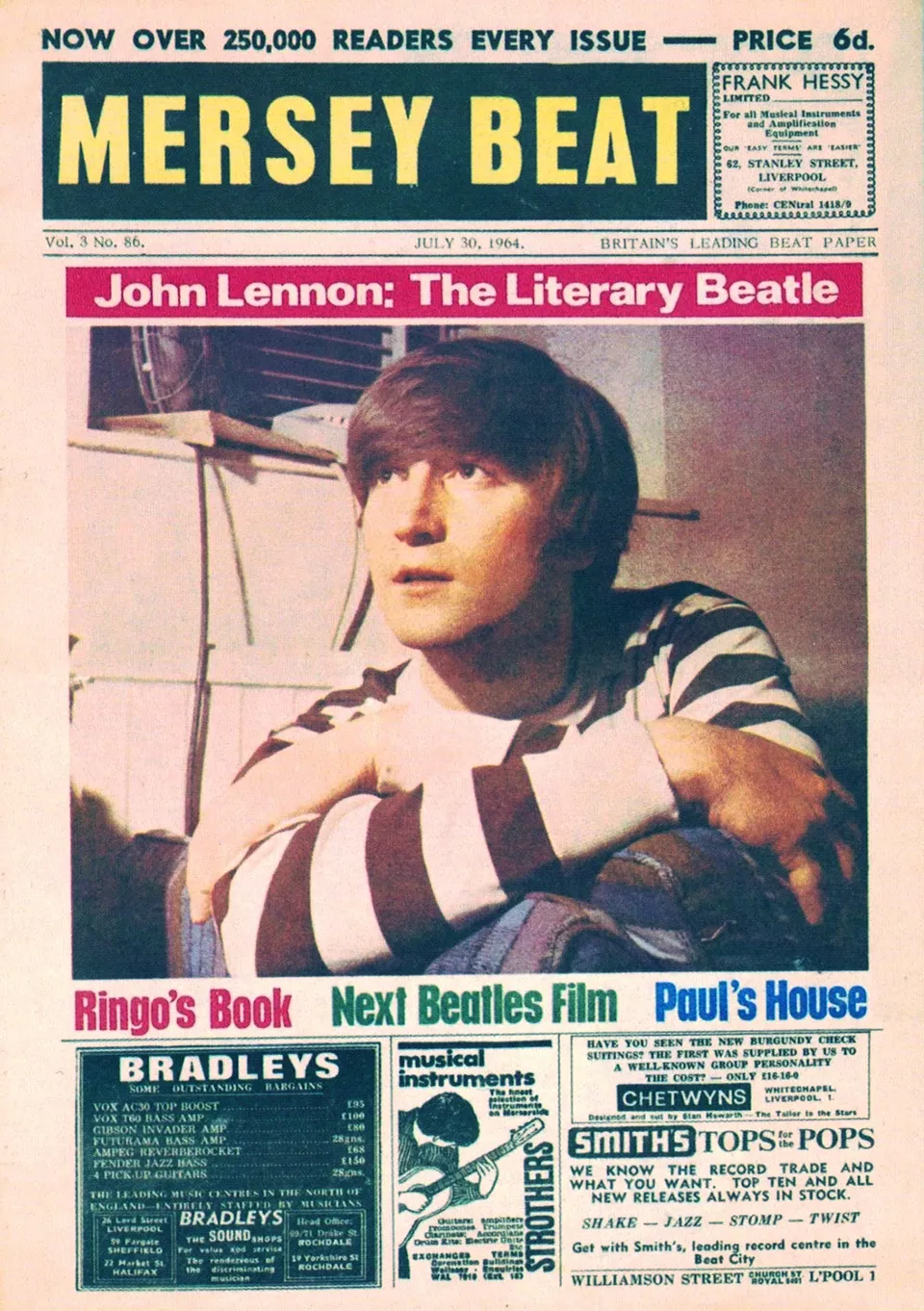 mersey beat paperのジョンレノン